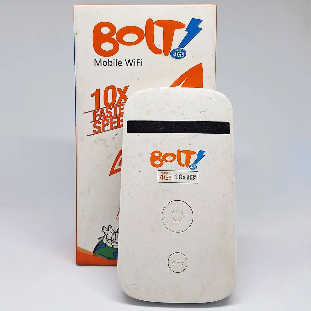 Modem Bolt 4G LTE Mobile WiFi Fullset Dus – Minus : Tanpa Baterai