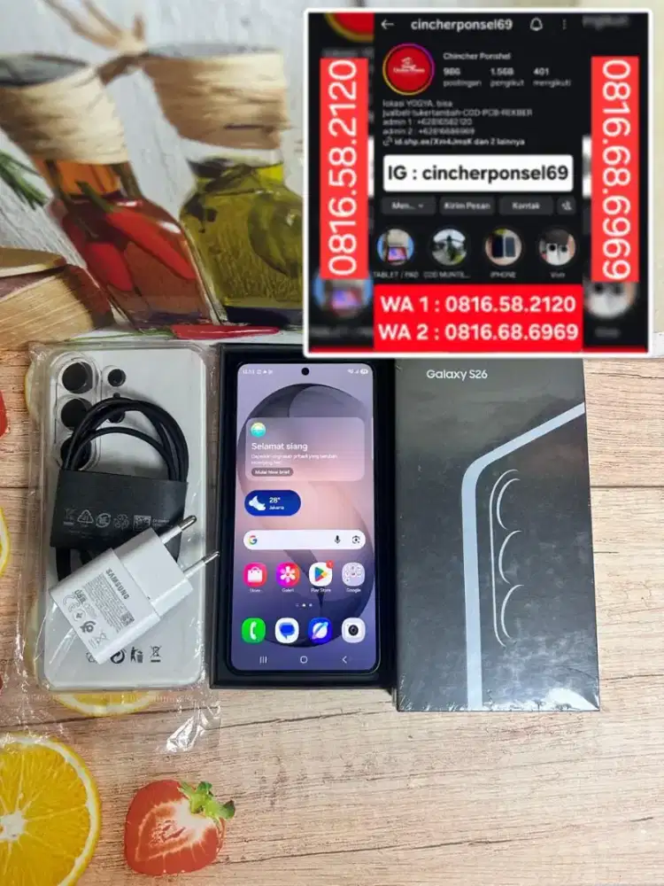 Jual hp LIKENEW S26 ram 12gb 5g istimewa sebulan pakai