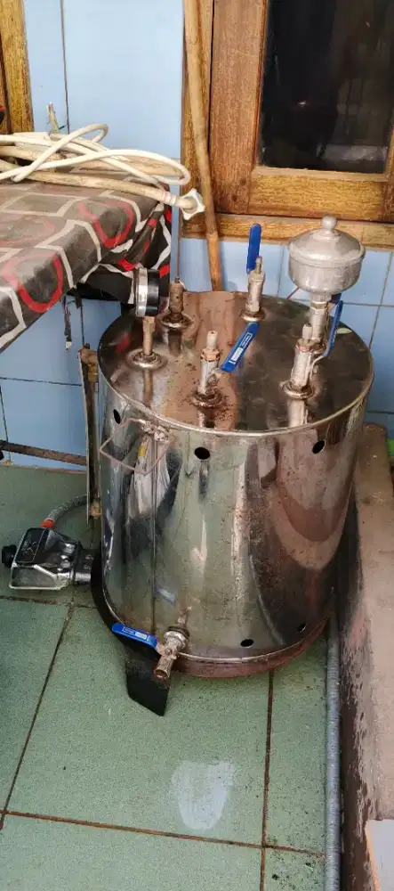 BOILER SETRIKA UAP 30 LITER + 1 KEPALA SETRIKA