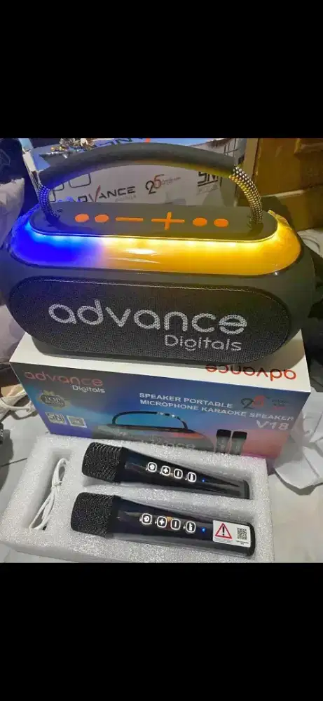 Spiker advan v-18 mic ada (2) barang baru, boleh dapat dari hadiah