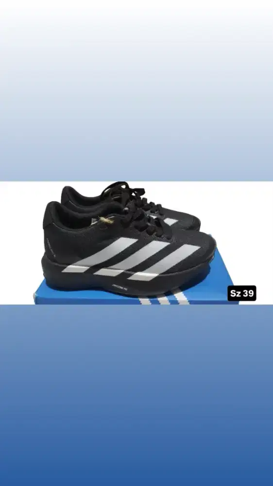 Adizeroo hitam silver