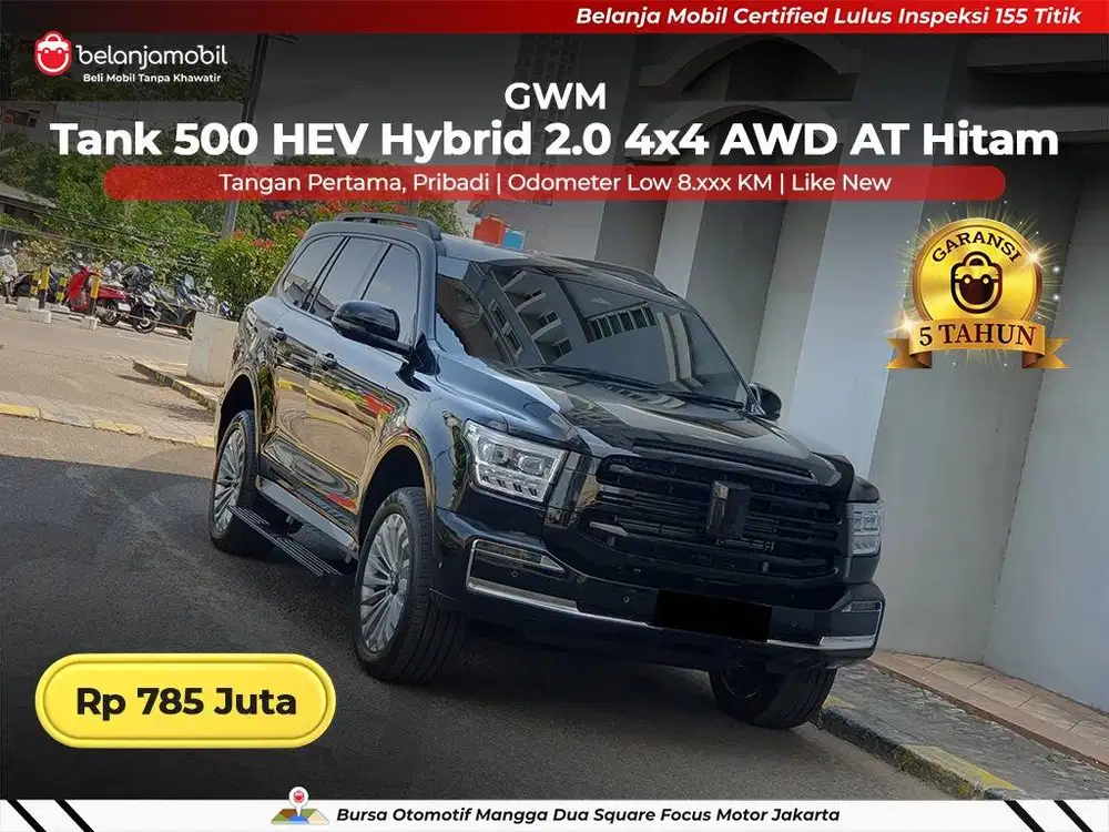 [ GARANSI 5TH 4x4 ] GWM Tank 500 HEV Hybrid 2.0 AWD AT 2023/2024/2025