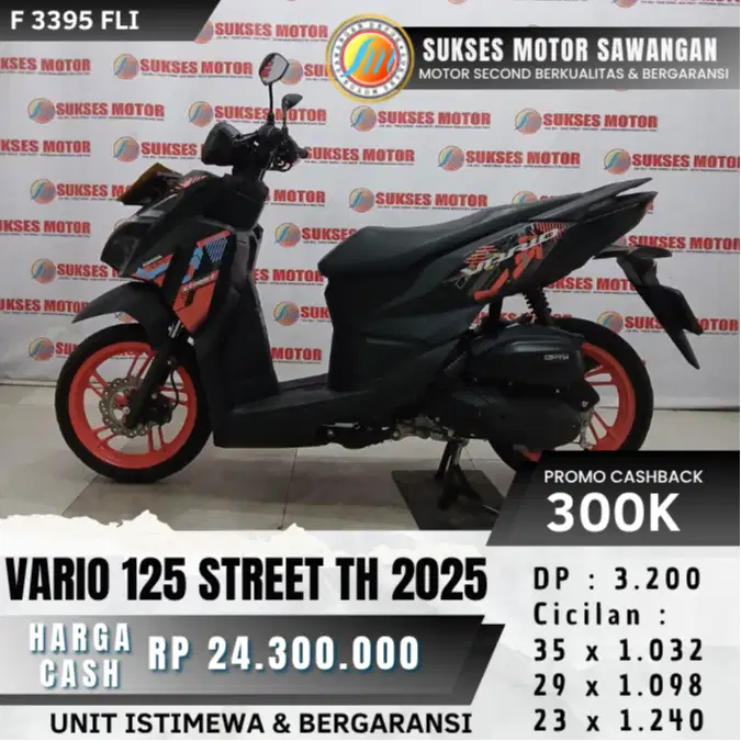 HONDA NEW VARIO 125 STREET TH 2025 KEYLES MULUS BISA CASH KREDIT