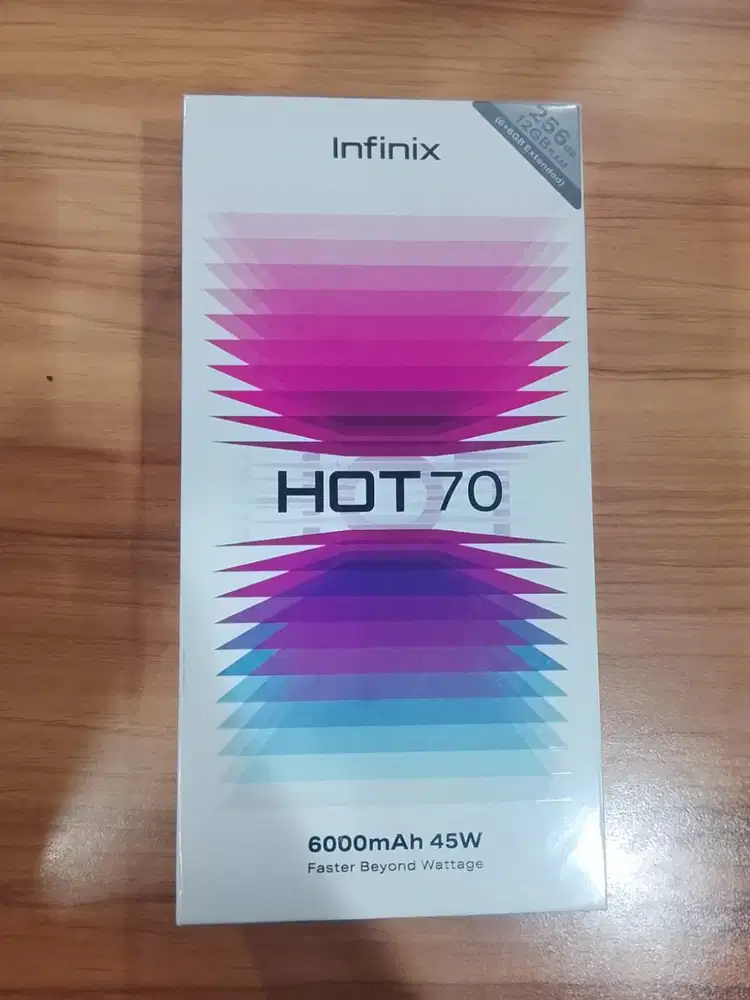 INFINIX HOT 70 6/256 GB WARNA SILVER BNIB SEGEL GARANSI RESMI