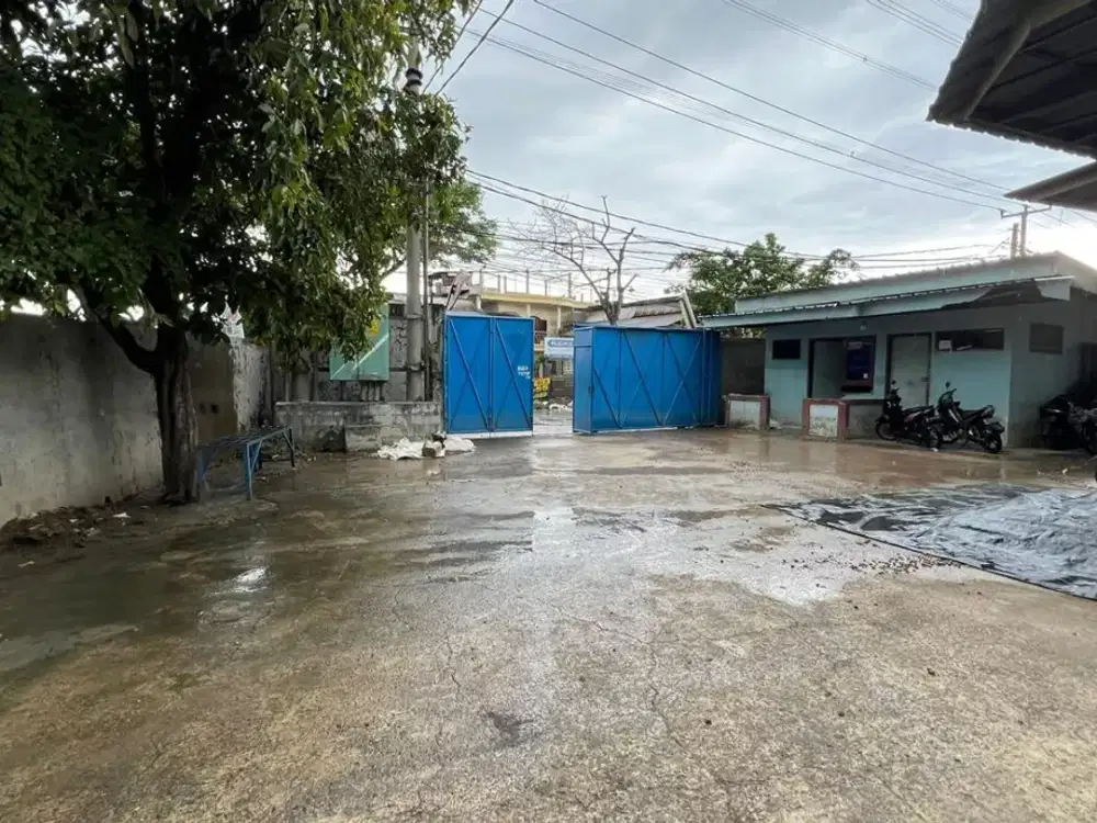 Jual ex pabrik garment dan laundry Bekasi Utara Lt. 7000m, ada gudang, kantor dan mess karyawan, akses jalan raya