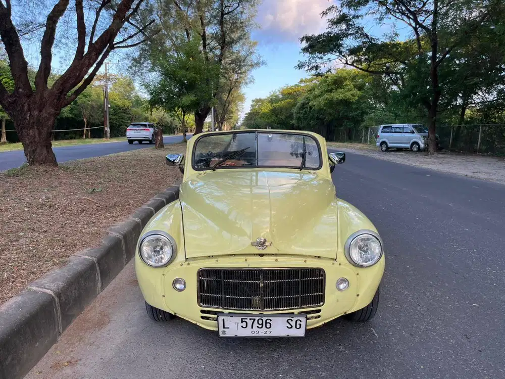 mini Morris Minor Cabrio 1952 yellow kuning full paper 1951 mini 1953