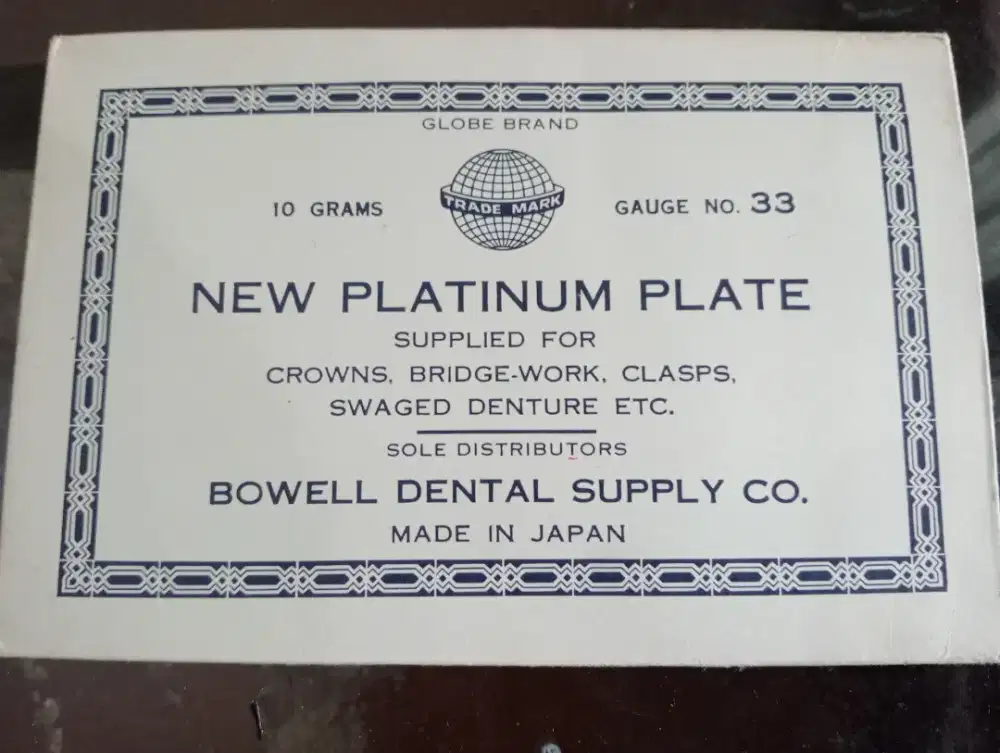 Platinum Plate made in Japan