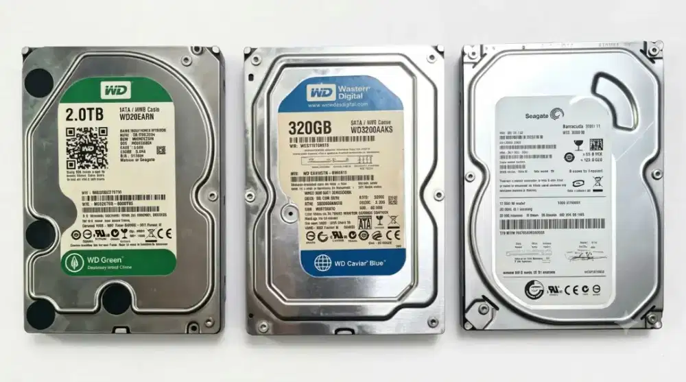 HDD WD GREEN 2TB, HDD WD BLUE 320GB DAN HDD SEAGATE 385020GB