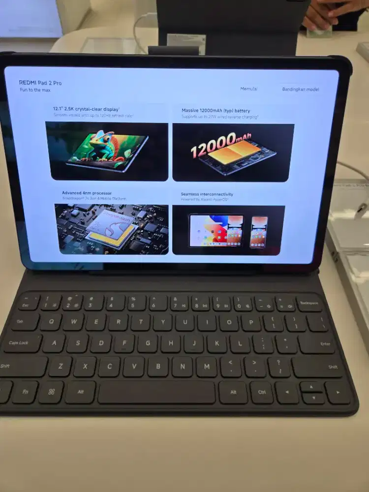 Tablet Redmi Pad 2 Pro 8/256 + Keyboard + Smartpen + Tumbler Cantik