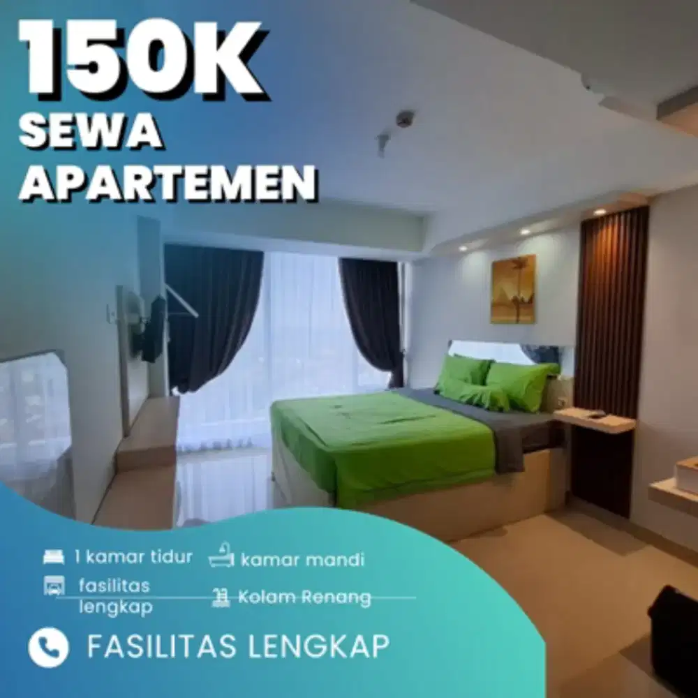 SEWA APARTEMEN BEKASI SELATAN GRAND KAMALA LAGOON HARIAN/TRANSIT MURAH