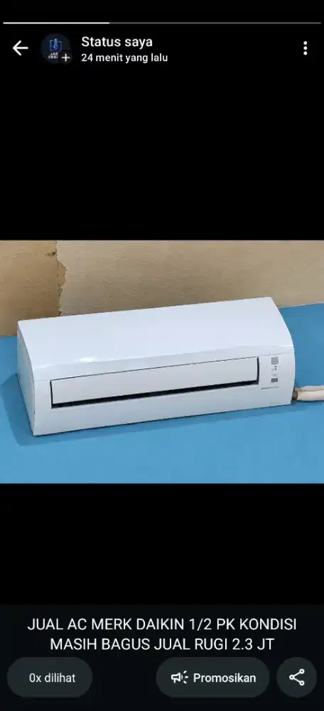 JUAL AC DAIKIN 1/2 PK