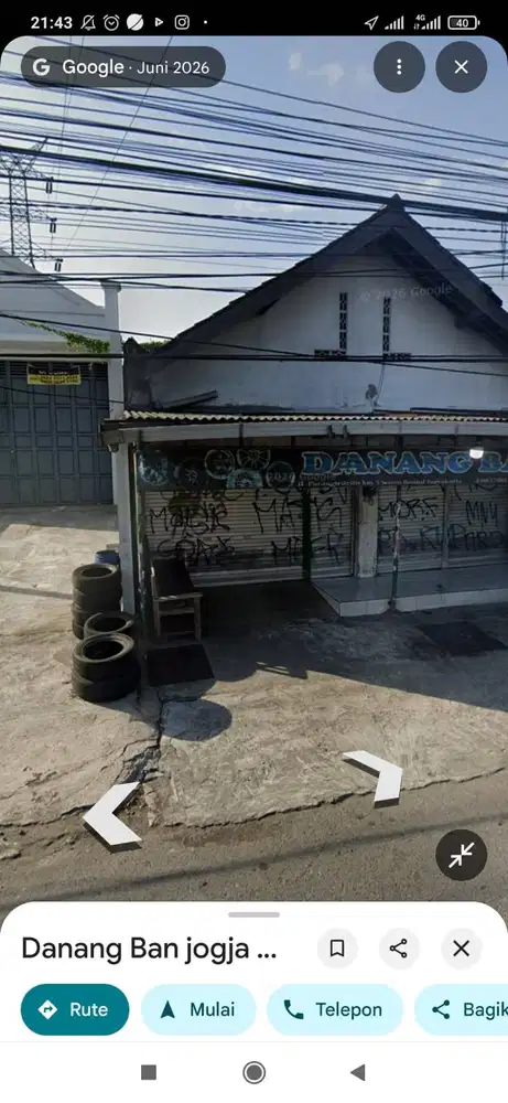 Jual toko plus tanah