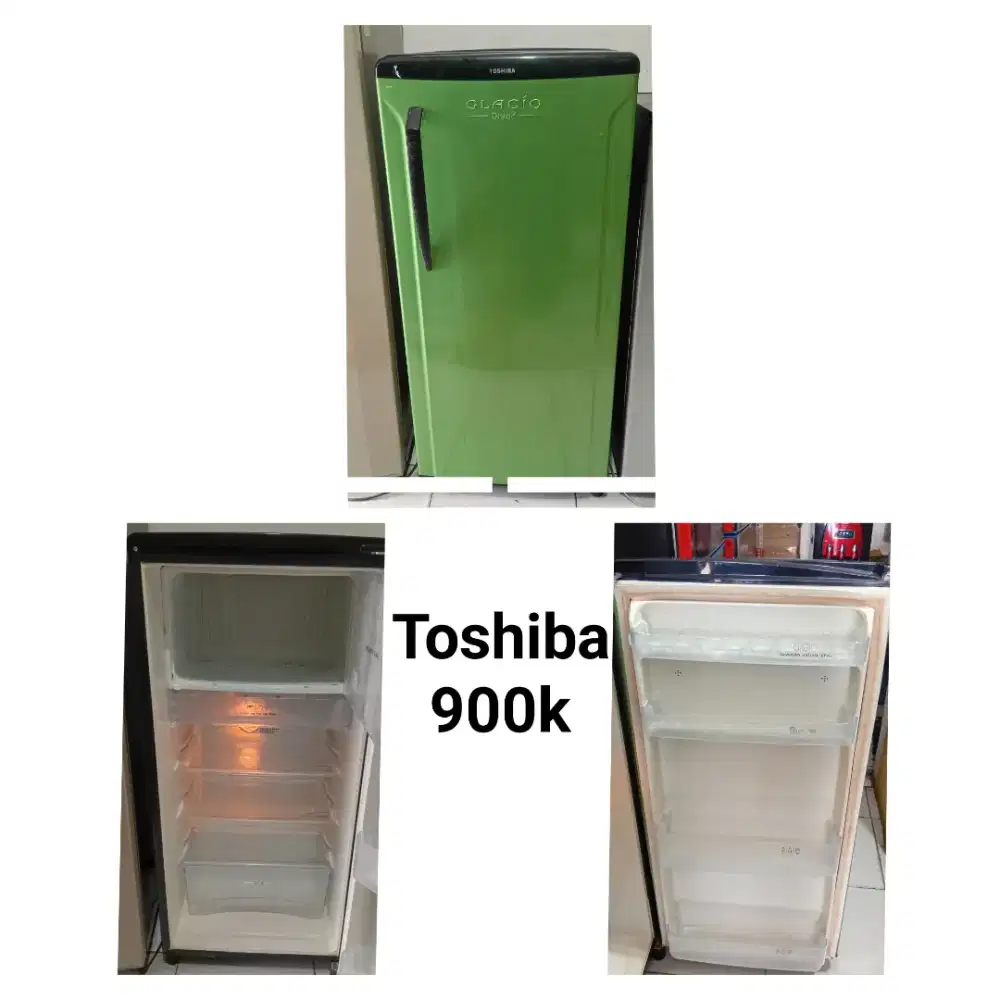 Kulkas TOSHIBA bekas bergaransi