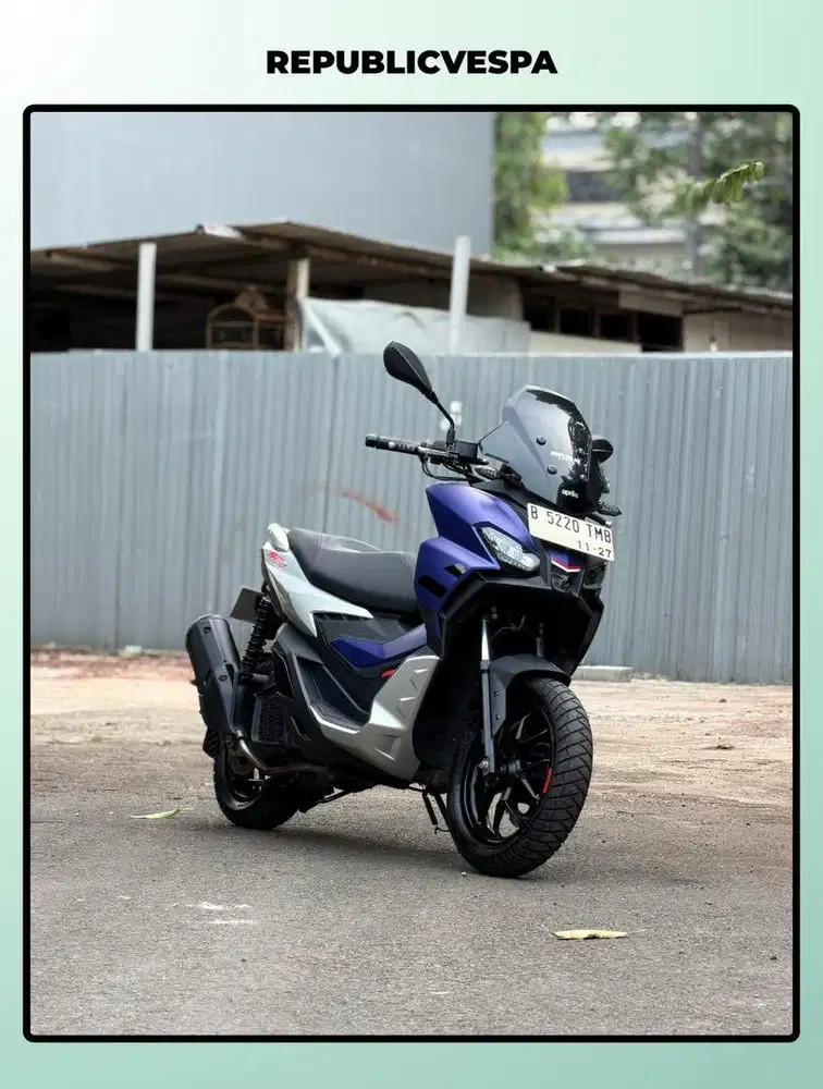 TERMURAH APRILIA SR GT TH 2022 WARNA BIRU