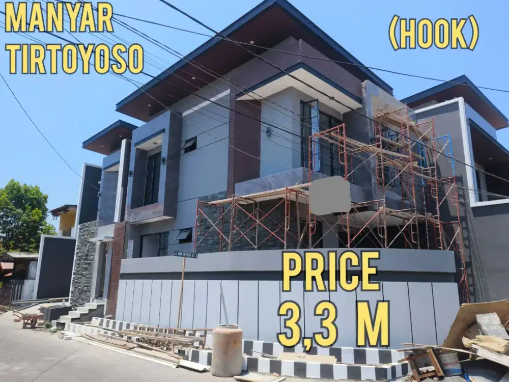 LEBAR 9, BARU GRESS RUMAH HOOK MANYAR TIRTOYOSO MINIMALIS. DEKAT UNAIR, ITS, MERR, KERTAJAYA, KLAMPIS, SEMOLOWARU, NGINDEN, DHARMAHUSADA, Dll
