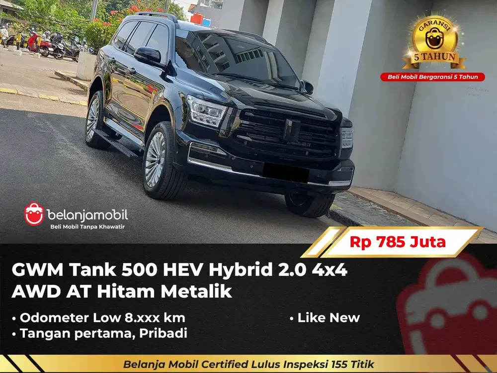 [ GARANSI 5TH 4x4 ] GWM Tank 500 HEV Hybrid 2.0 AWD AT 2023/2024/2025