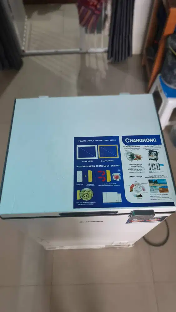 Di Jual freezer Changhong 100lt