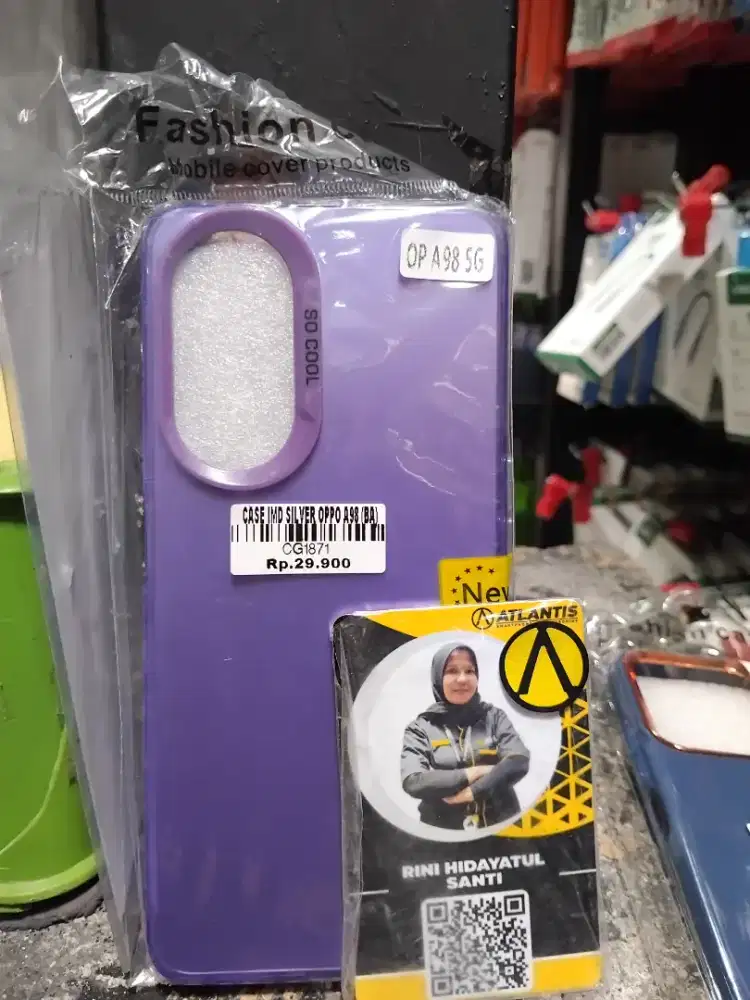 CASE IMD SILVER OPPO A98 | ATLANTIS DAHSYAT