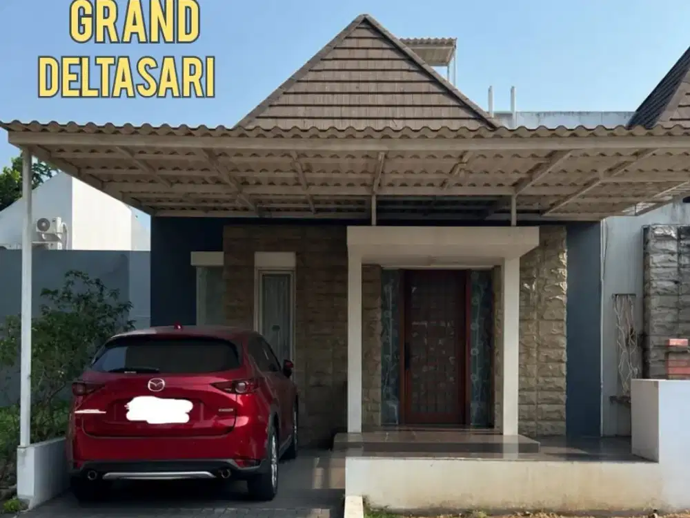 FULL FURNISHED CANTIK RUMAH GRAND DELTASARI CLUSTER, SIDOARJO. SIAP HUNI. LINGKUNGAN TENANG NYAMAN.