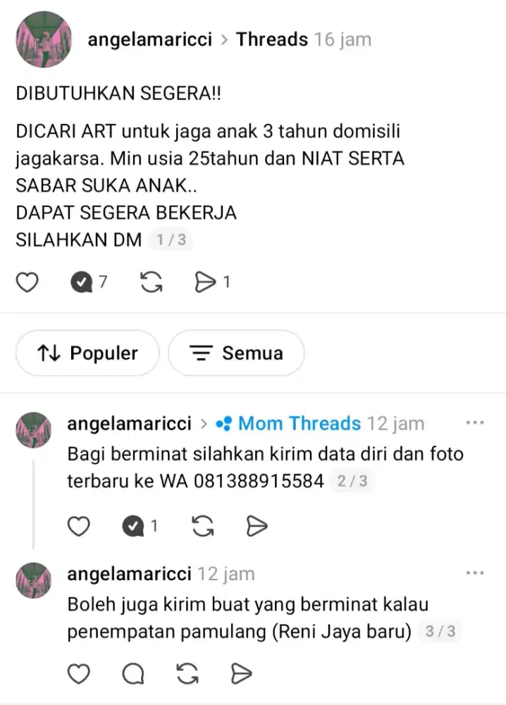 Art momong anak 3t