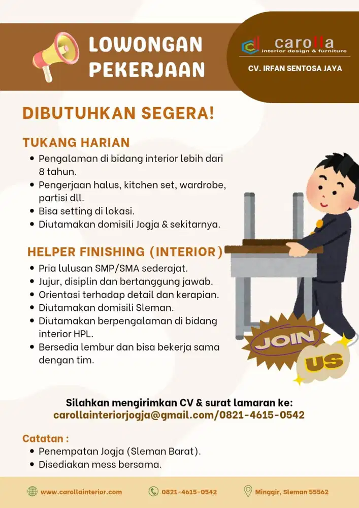 TUKANG HARIAN & HELPER