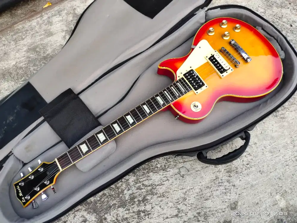 LA MUSIC guitar Les Paul model rare langka