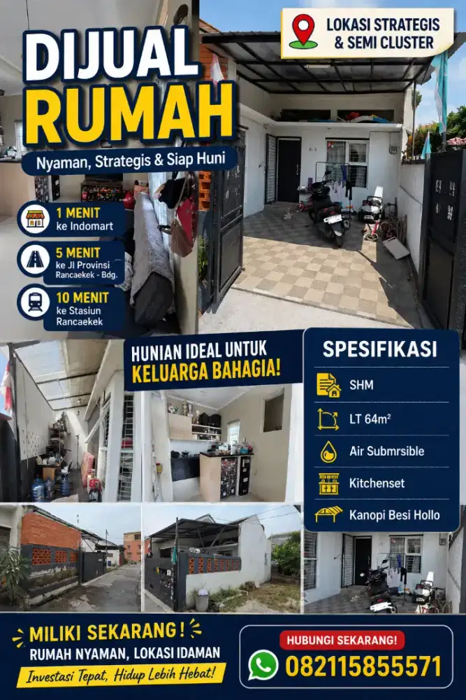 RUMAH CLUSTER HARGA SUBSIDI !
