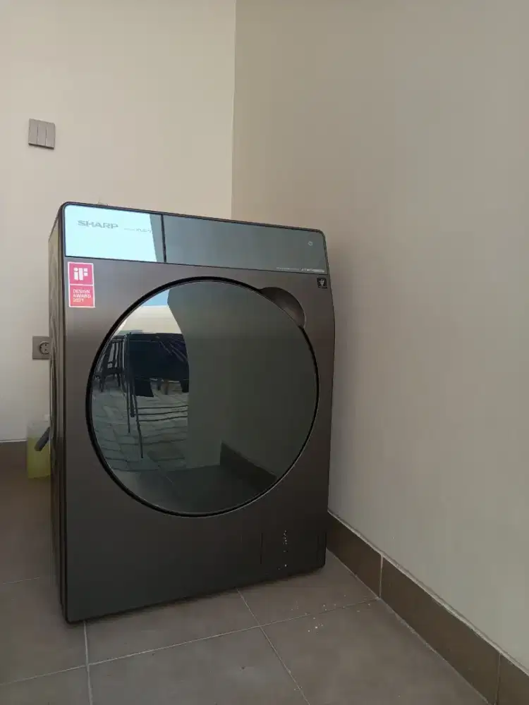 LIKE NEW - MESIN CUCI & PENGERING SHARP ES-FL1410-DPX Front Loading