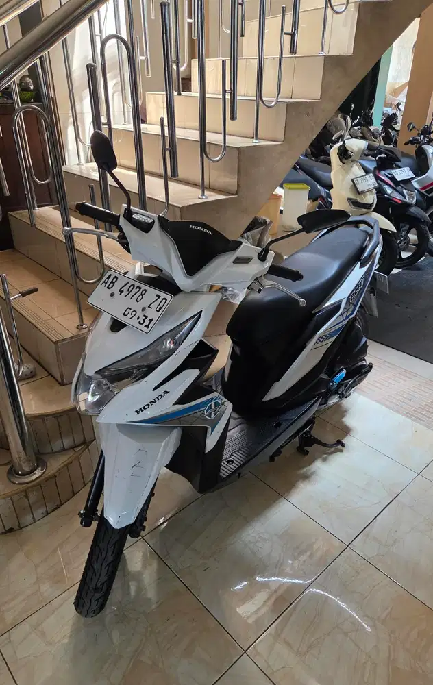 Beat new eco putih 2016 plat pajak baru  Gbm