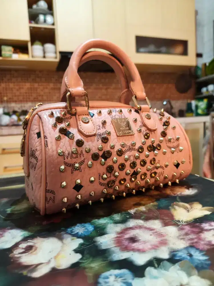 MCM light pink mini speedy