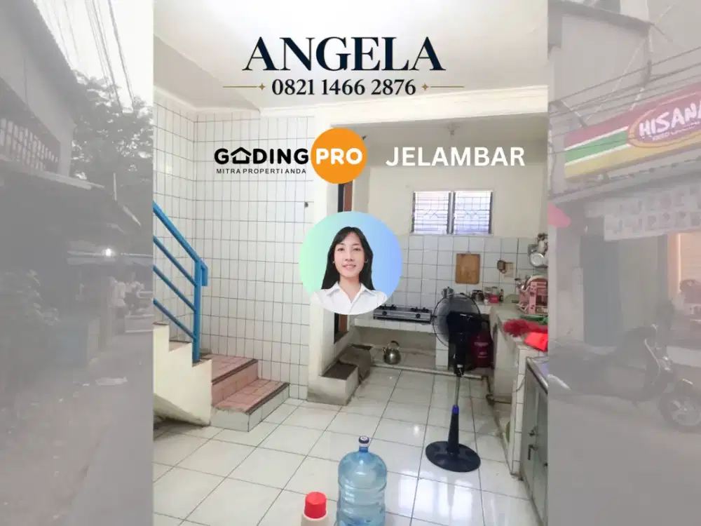 RUMAH KOS 5 KMR JELAMBAR KAV POLRI JAKARTA LT 94 1.5 LANTAI DEPAN PASAR INPRES