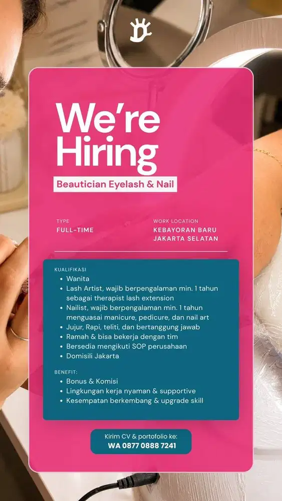 [LOWONGAN KERJA] Beautician