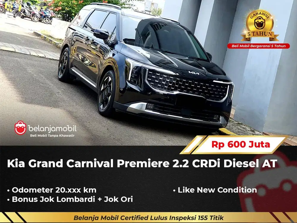 [GARANSI 5TH LOMBARDI SEAT] Kia Grand Carnival Premiere 2023/2024/2025