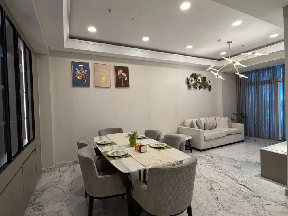 Dijual / Disewakan Tribecca Condominium Northern Private Lift ukuran 141 m2 Tipe 3 bedroom Delipark Medan