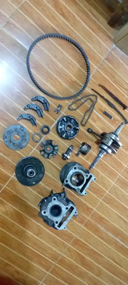 BLok Mesin MIO Sporti , Smile  & CVT  Copotan sdh Ganti yg Baru