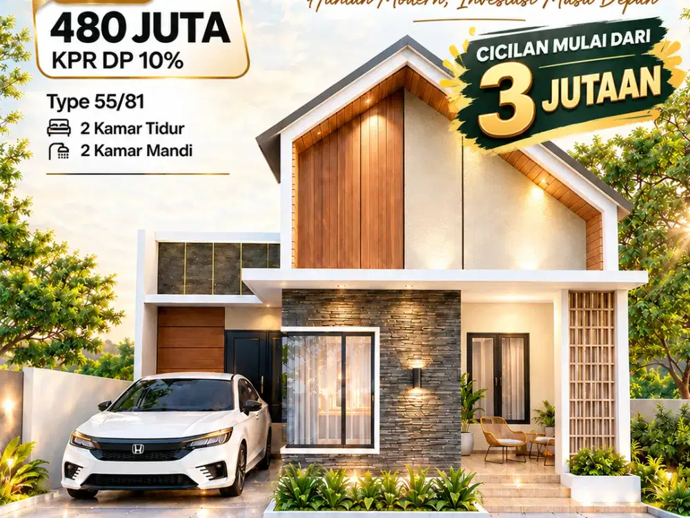 Rumah Komersil Murah 2 Kamar Tidur Di Bandar Lampung