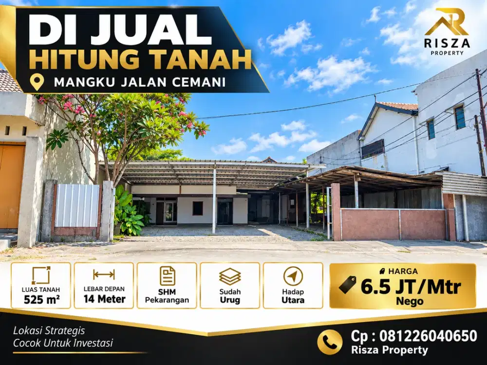 Jual Tanah Area Cemani, Dekat Solo Baru, Solo Kota