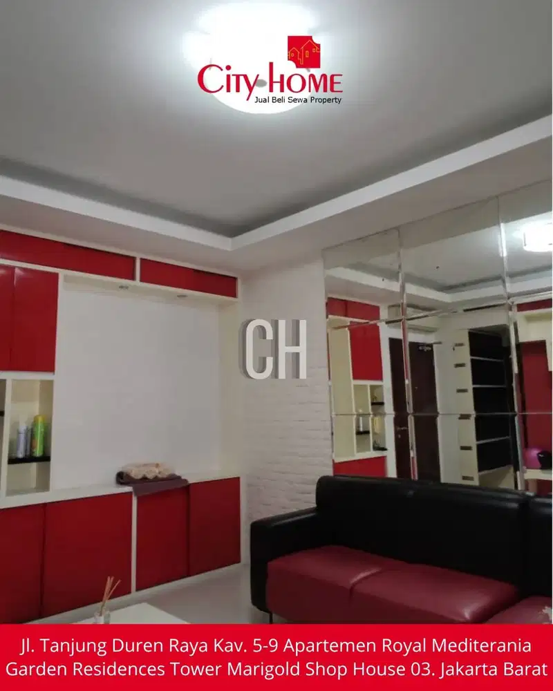Sewa Apartemen Furnished 3 BR di Mediterania Garden Residences 2