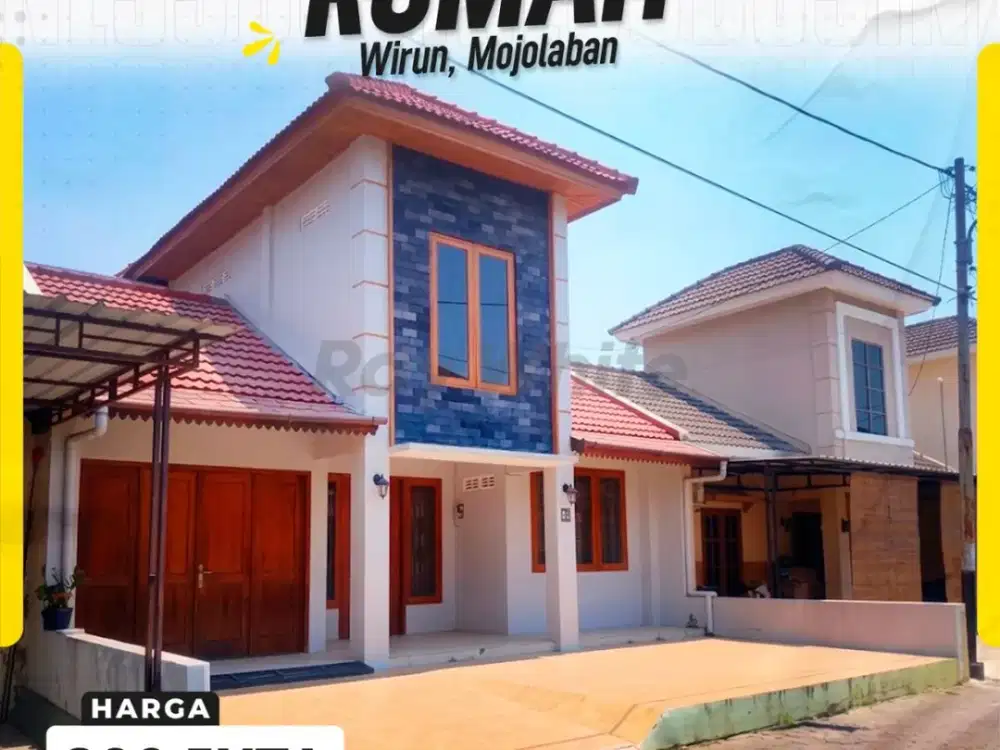 DIJUAL RUMAH CLUSTER NYAMAN DI PONDOK INDAH WIRUN MOJOLABAN SUKOHARJO