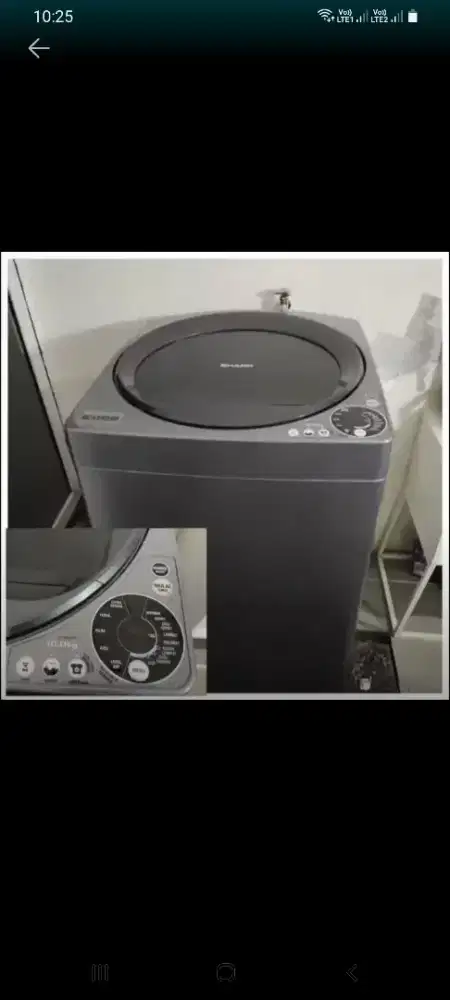 Jual murah mesin cuci sharp 10 kg masih normal spt foto,2,4jt bs nego