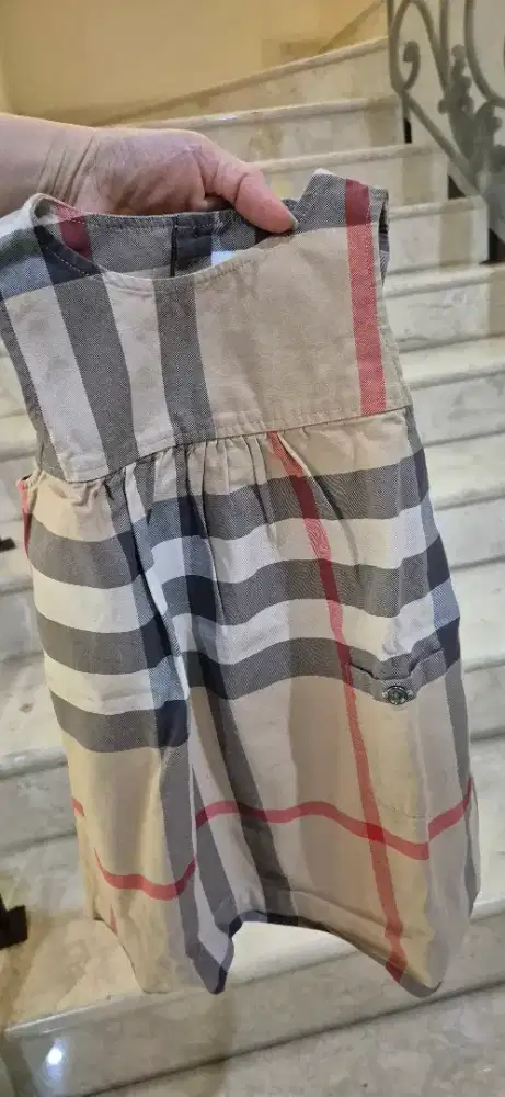 Dress anak perempuan utk 2 ke 3,5th BURBERRY ori