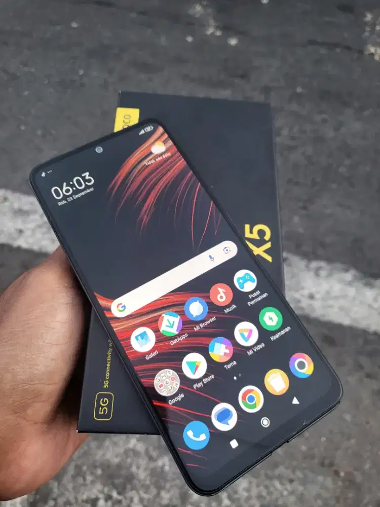 Foco X5 8/128 lngkap kotak 5G jaringan