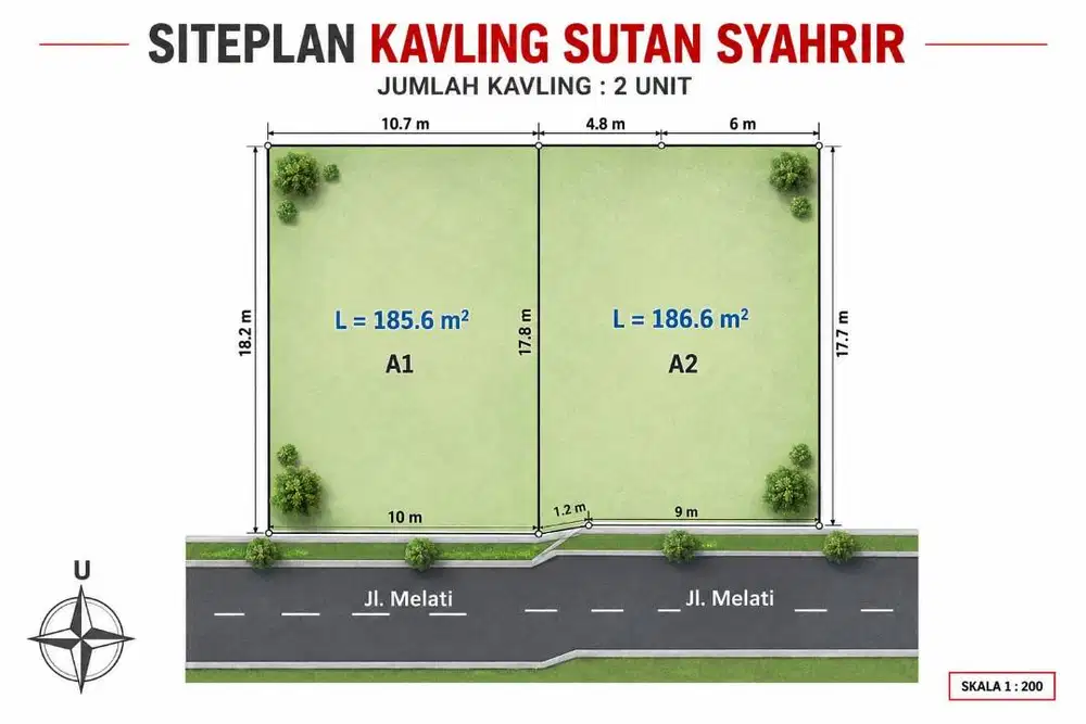 tanah palembang strategis JL Sultan Syahrir