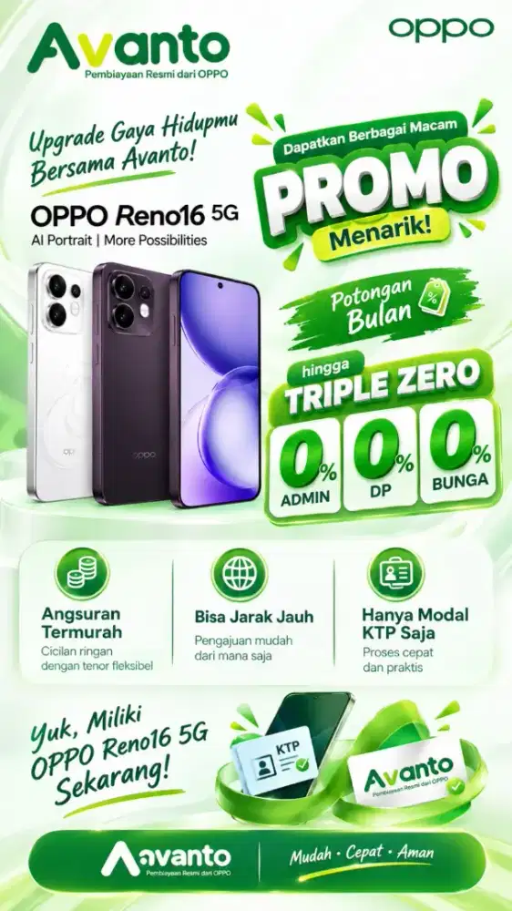 PROMO TANPA ADMIN DAN TANPA DP 0%