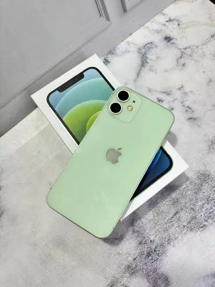 iphone 12 mini 64GB hijau lengkap