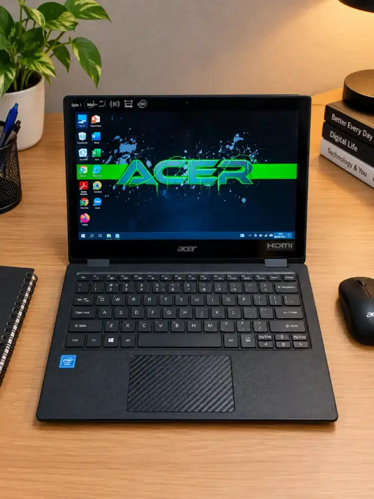 Acer spin.1 2in1 12inch slim Ram4GB/ssd 64GB/sd 128GB bogor