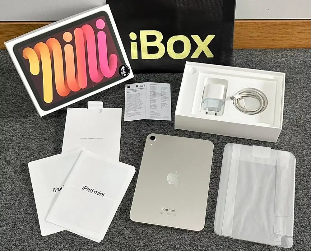 iPad Mini 7 128GB eks iBOX Fullset Original Mulus Like New