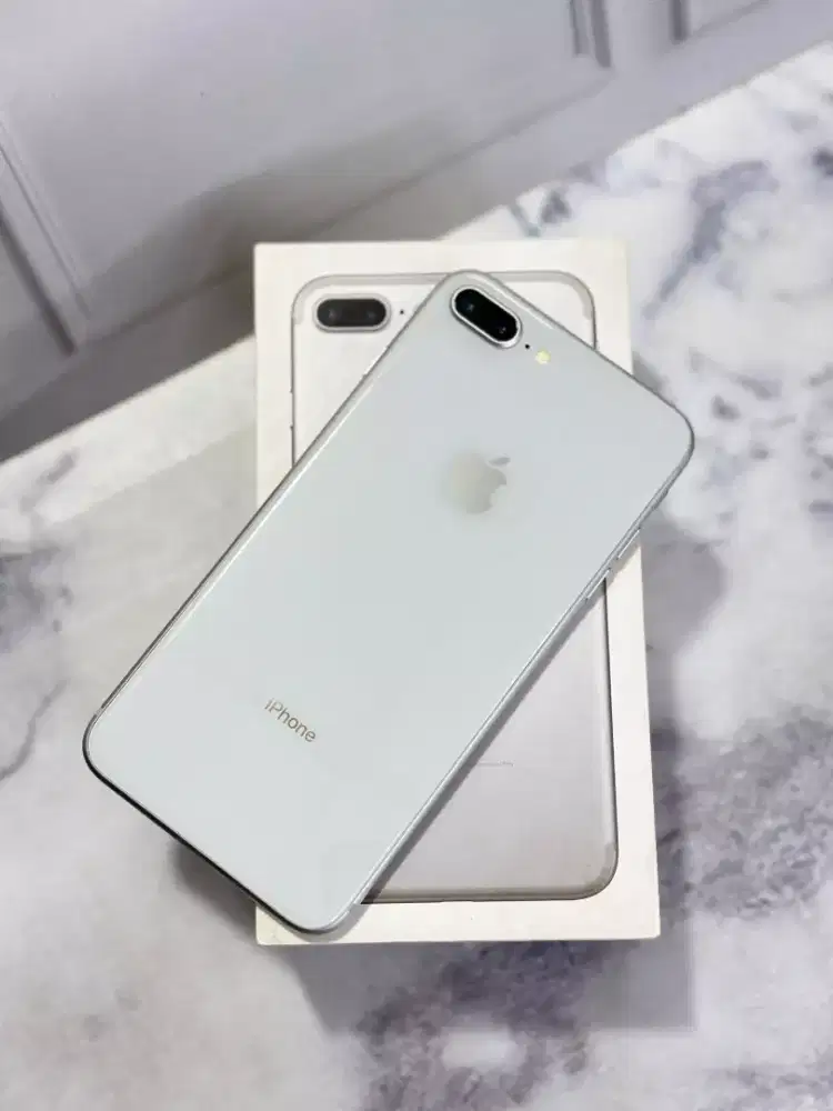 iphone 8+ 256GB silver ibox lengkap
