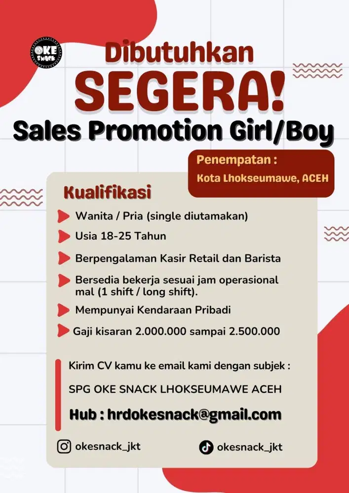 SPG SPB TOKO CEMILAN DAN OLEH OLEH JAKARTA DI LHOKSEUMAWE ACEH