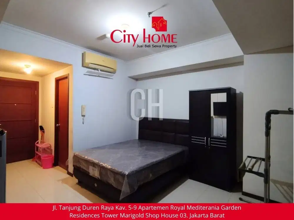 Sewa Apartemen Studio di Royal Mediterania Garden Residences